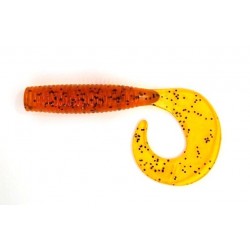 Силіконова приманка на хижу рибу, EOS Twister, 75мм, 7шт/уп, колір №004